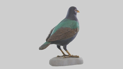 European Starling statue model 3D model