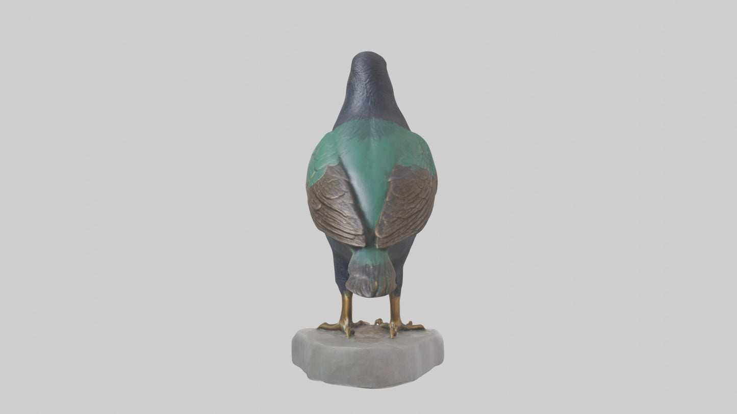 European Starling statue model 3D model