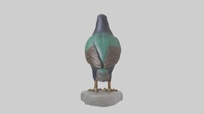 European Starling statue model 3D model