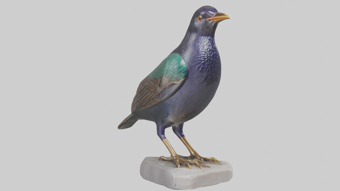 European Starling statue model 3D model
