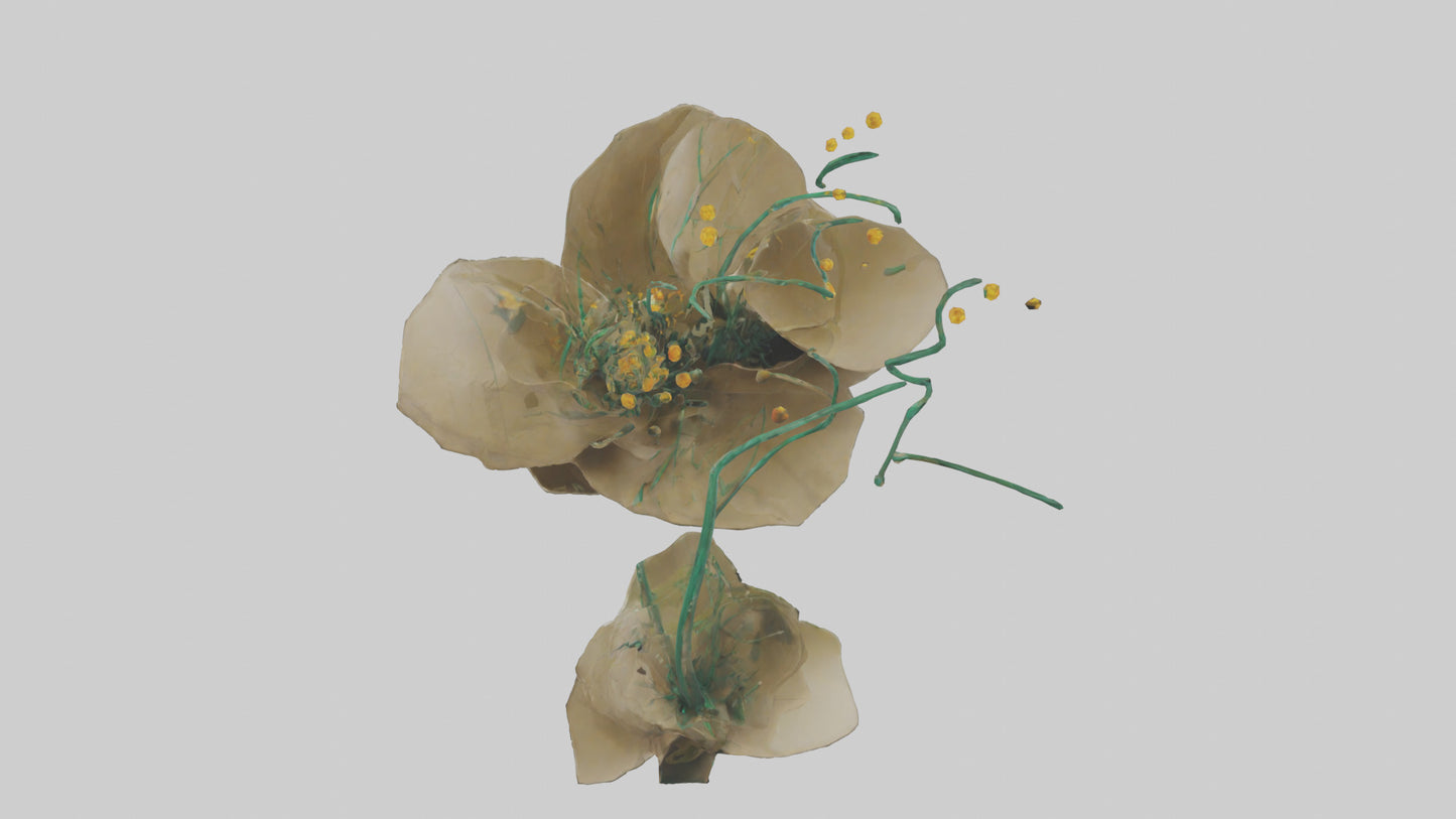 EverGrowing Flower Sculpture model 3D model
