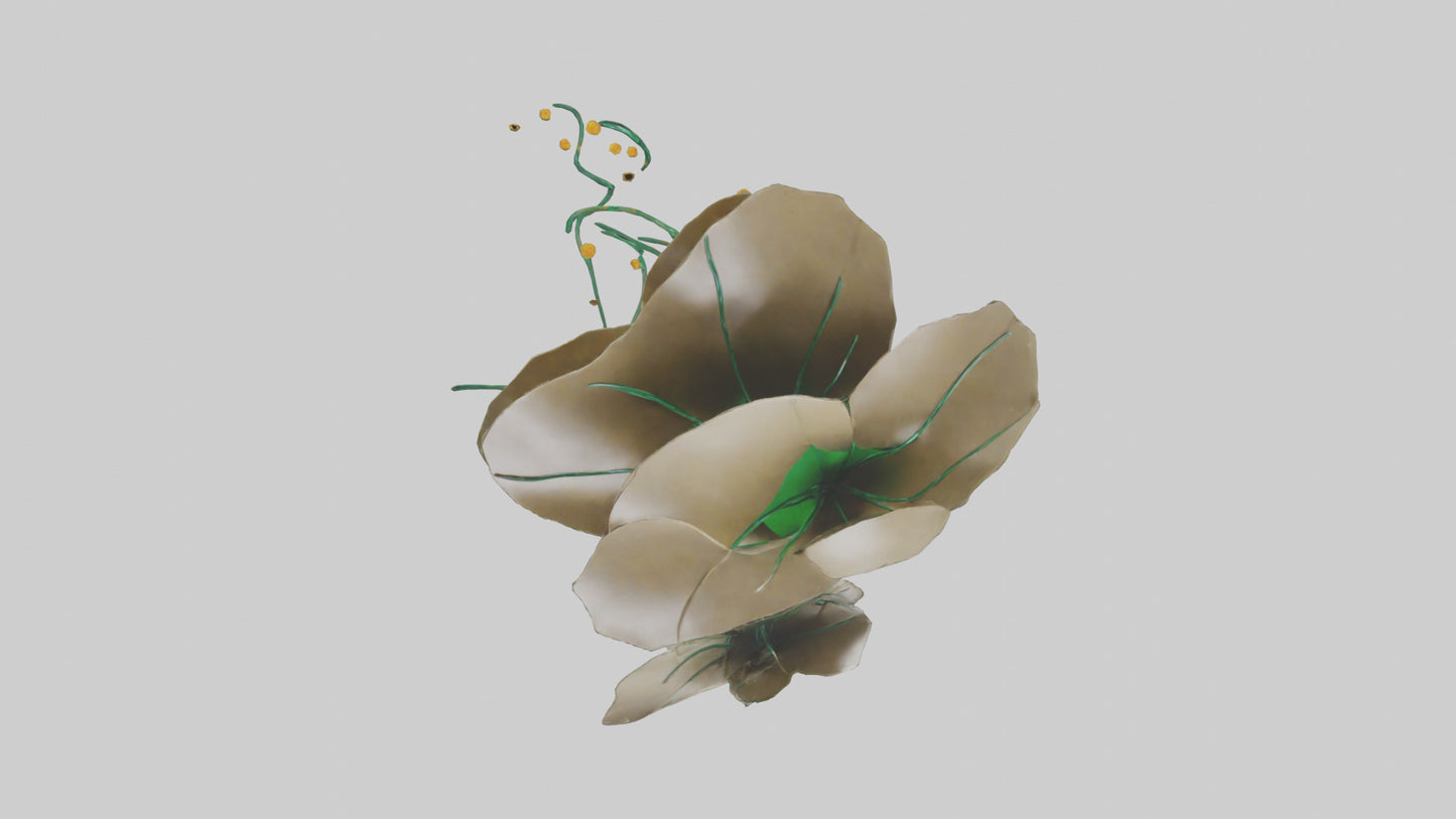 EverGrowing Flower Sculpture model 3D model