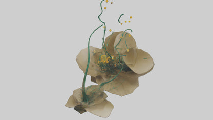 EverGrowing Flower Sculpture model 3D model
