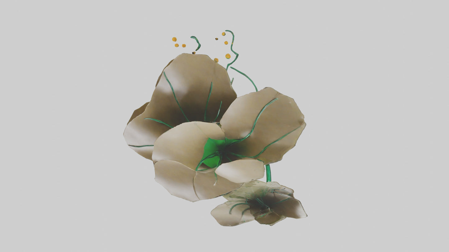 EverGrowing Flower Sculpture model 3D model