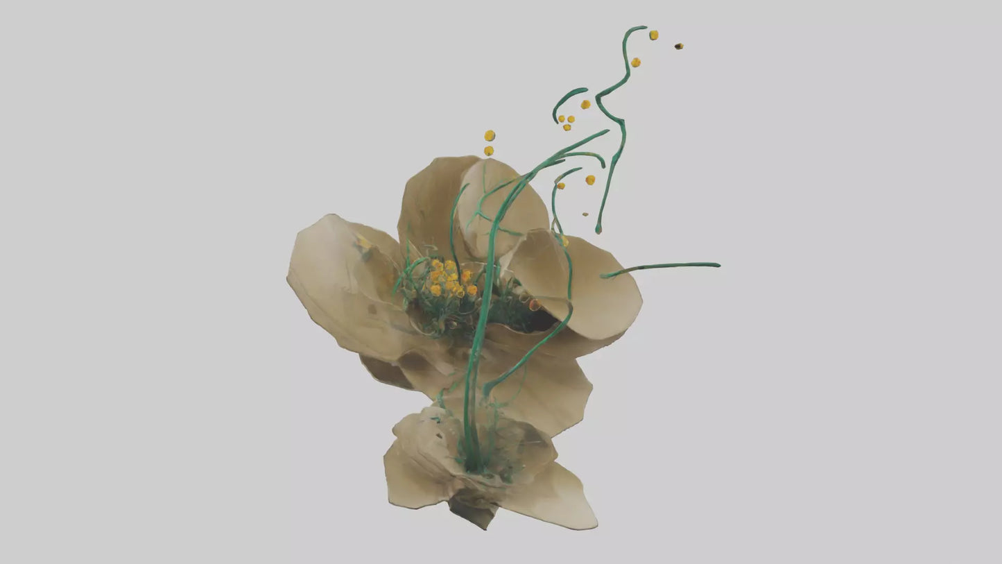 EverGrowing Flower Sculpture model 3D model