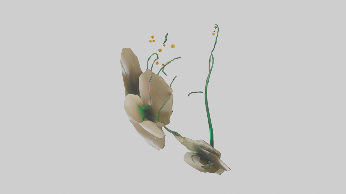EverGrowing Flower Sculpture model 3D model