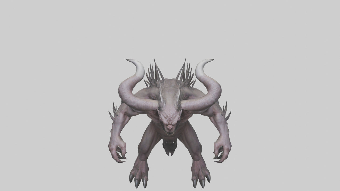 3D model Evil beast model VR / AR / low-poly