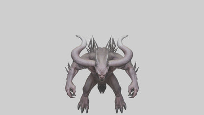 3D model Evil beast model VR / AR / low-poly