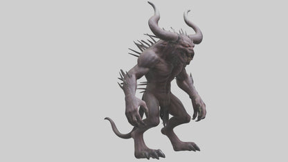3D model Evil beast model VR / AR / low-poly