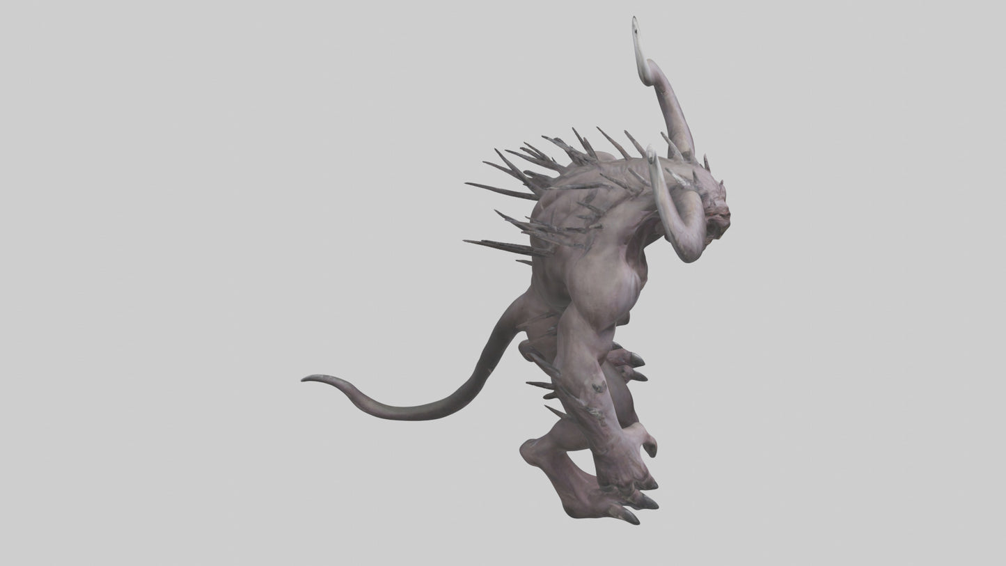 3D model Evil beast model VR / AR / low-poly