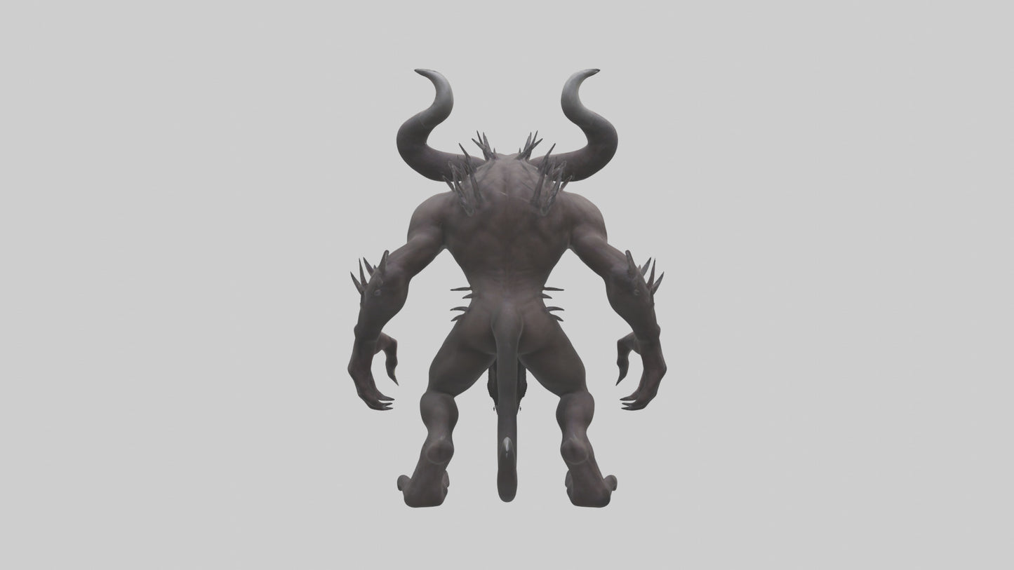 3D model Evil beast model VR / AR / low-poly