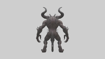 3D model Evil beast model VR / AR / low-poly