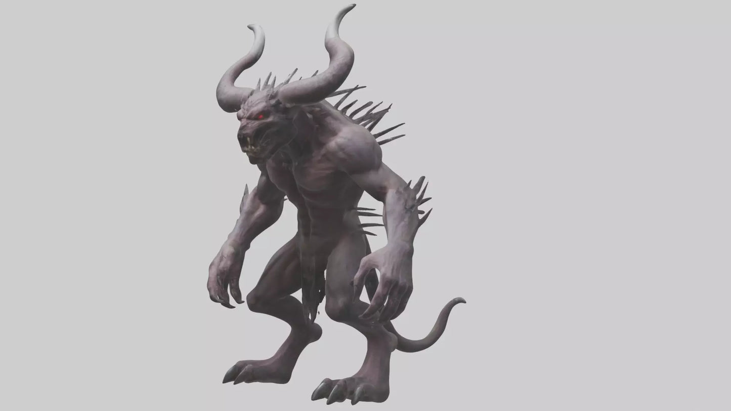 3D model Evil beast model VR / AR / low-poly