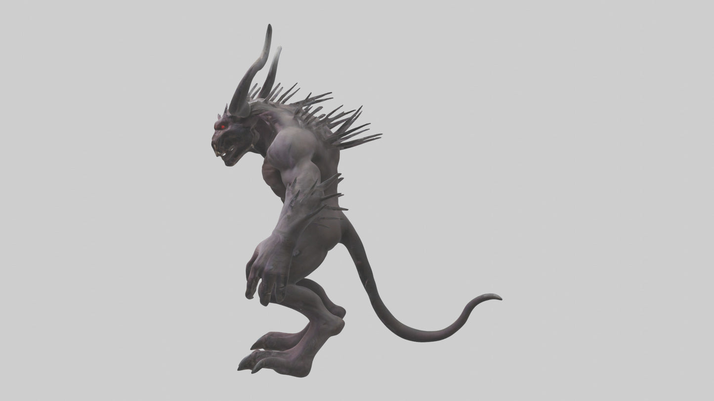 3D model Evil beast model VR / AR / low-poly