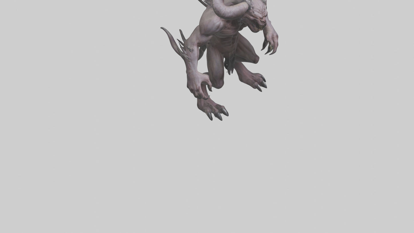 3D model Evil beast model VR / AR / low-poly