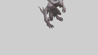3D model Evil beast model VR / AR / low-poly