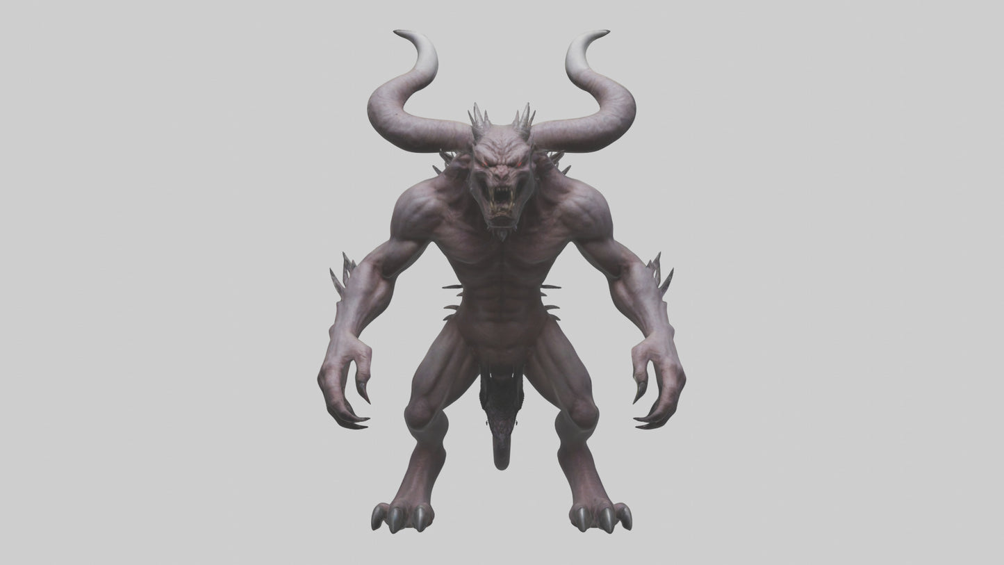 3D model Evil beast model VR / AR / low-poly