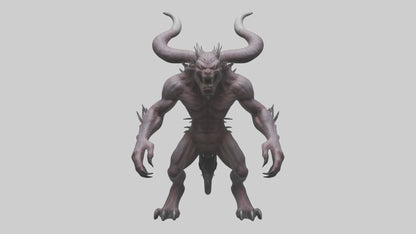 3D model Evil beast model VR / AR / low-poly