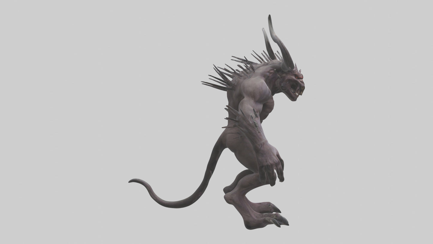 3D model Evil beast model VR / AR / low-poly