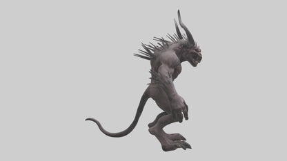 3D model Evil beast model VR / AR / low-poly