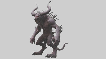 3D model Evil beast model VR / AR / low-poly