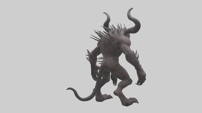 3D model Evil beast model VR / AR / low-poly