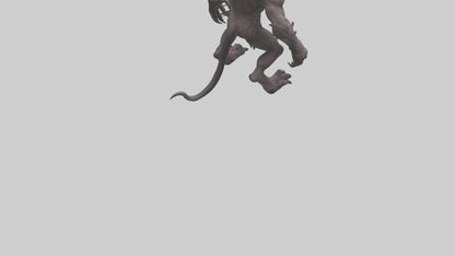 3D model Evil beast model VR / AR / low-poly