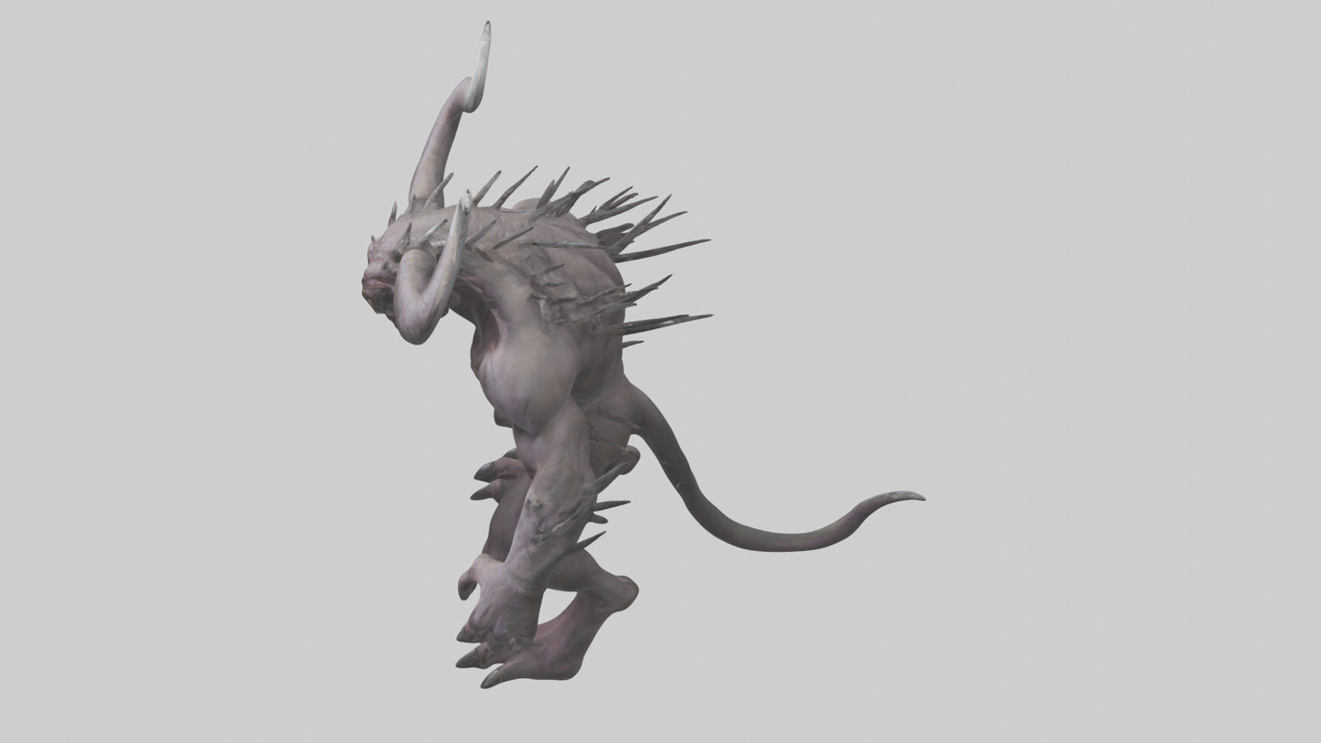 3D model Evil beast model VR / AR / low-poly