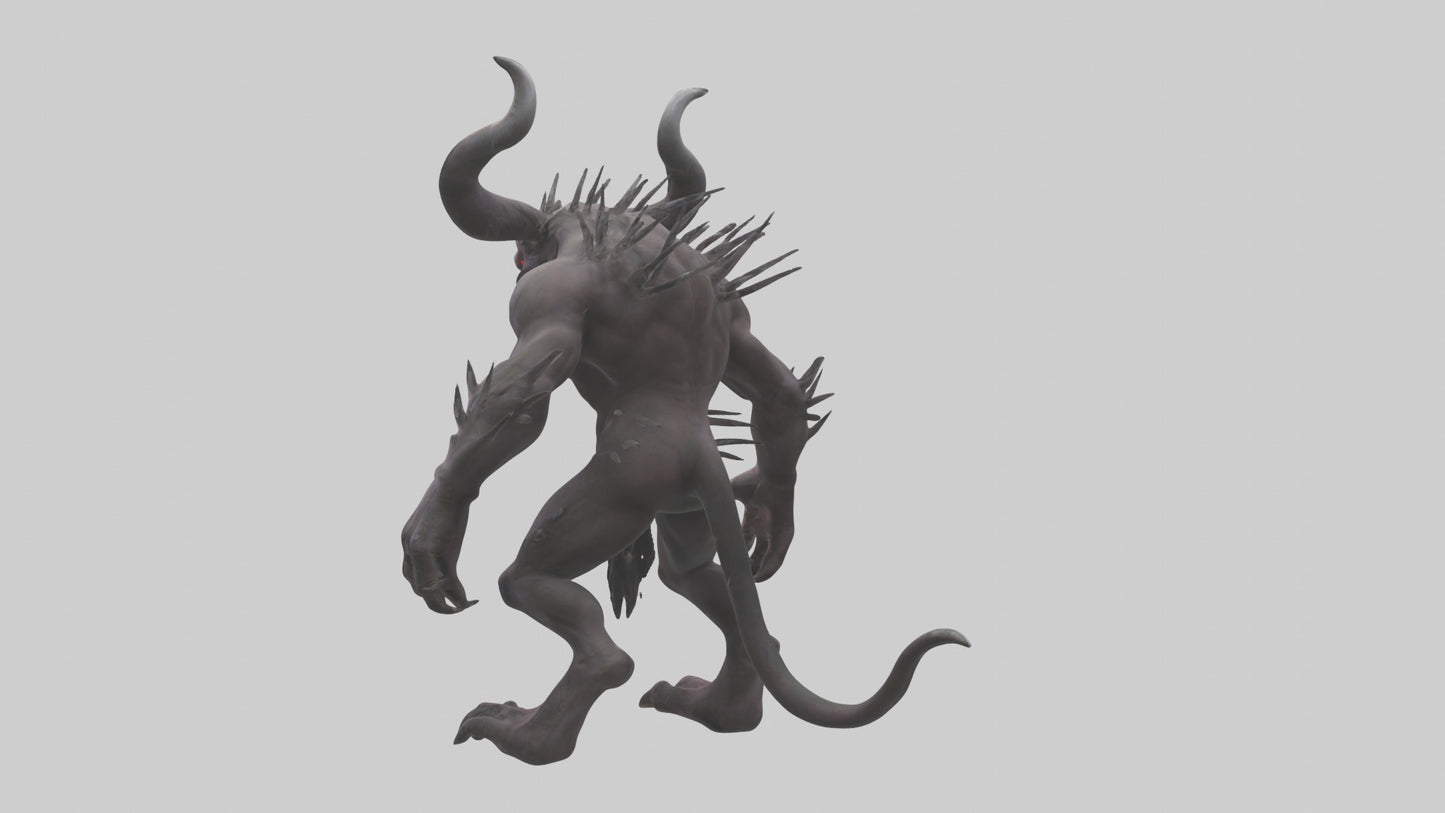 3D model Evil beast model VR / AR / low-poly