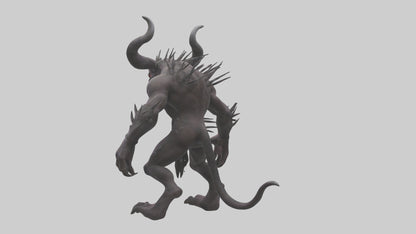 3D model Evil beast model VR / AR / low-poly