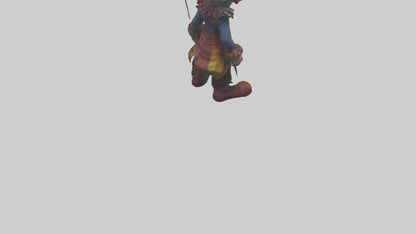 Evil clown model VR / AR / low-poly