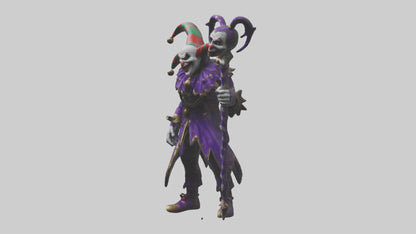 Evil jester model 3D model
