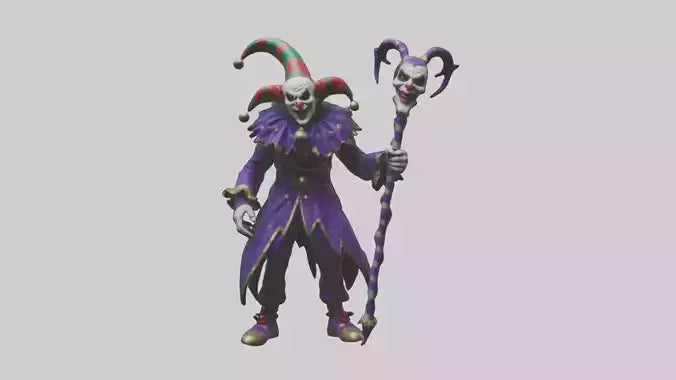 Evil jester model 3D model