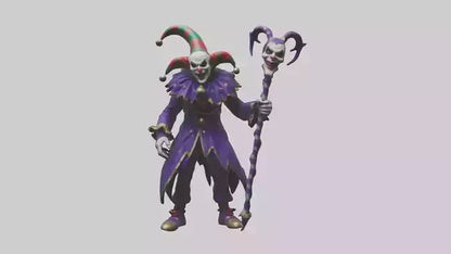Evil jester model 3D model