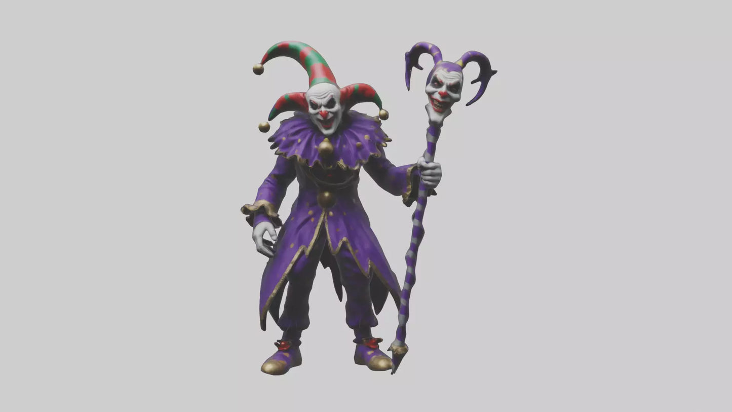 Evil jester model 3D model