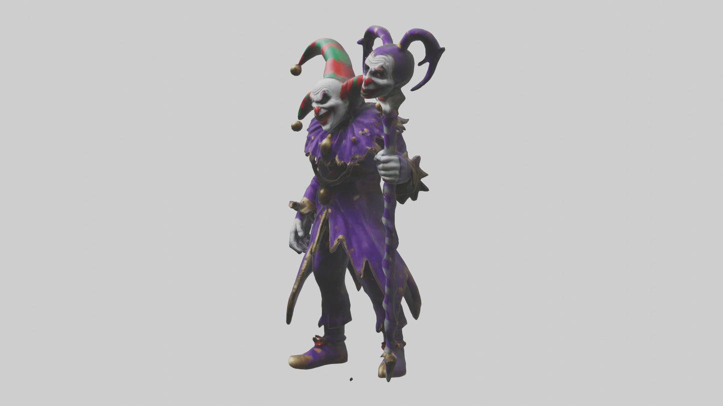 Evil jester model 3D model