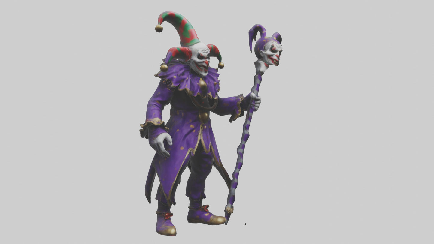 Evil jester model 3D model