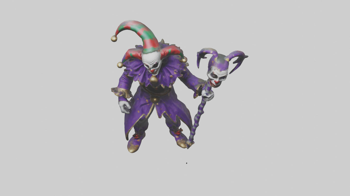 Evil jester model 3D model