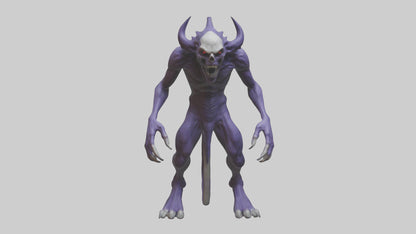 Evil shapeshifter model VR / AR / low-poly
