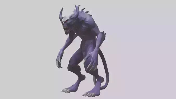 Evil shapeshifter model VR / AR / low-poly