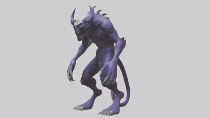 Evil shapeshifter model VR / AR / low-poly