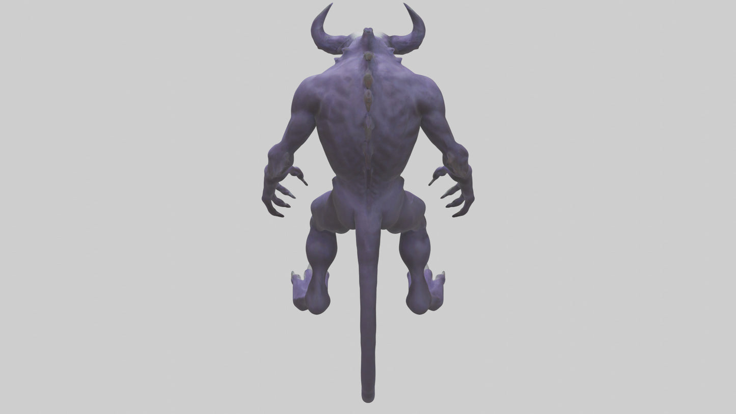 Evil shapeshifter model VR / AR / low-poly