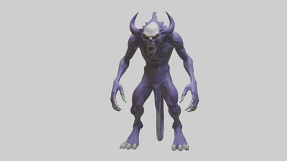 Evil shapeshifter model VR / AR / low-poly