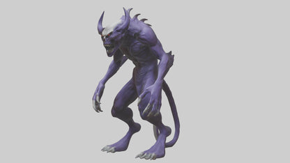 Evil shapeshifter model VR / AR / low-poly
