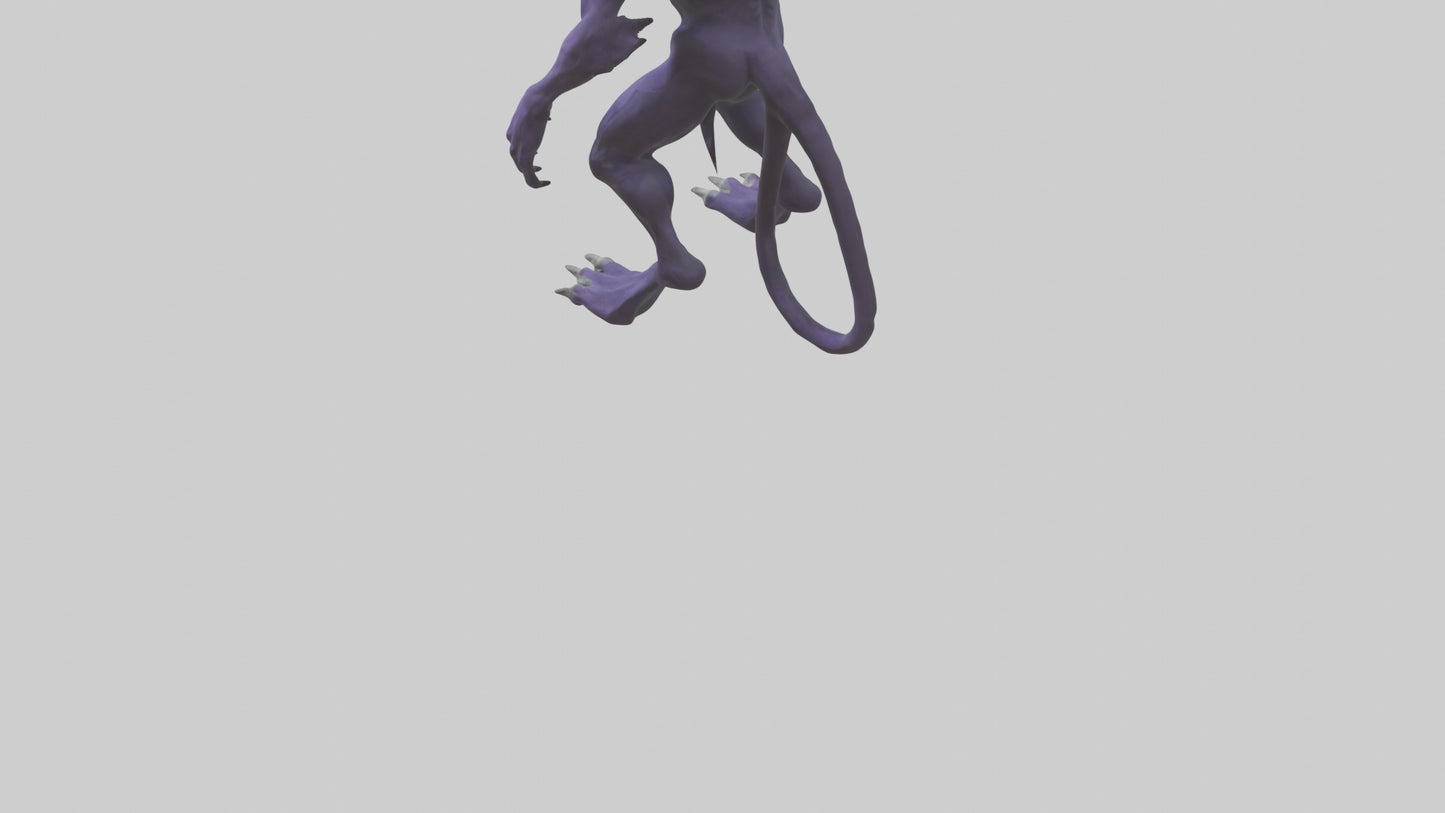 Evil shapeshifter model VR / AR / low-poly
