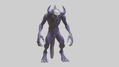Evil shapeshifter model VR / AR / low-poly