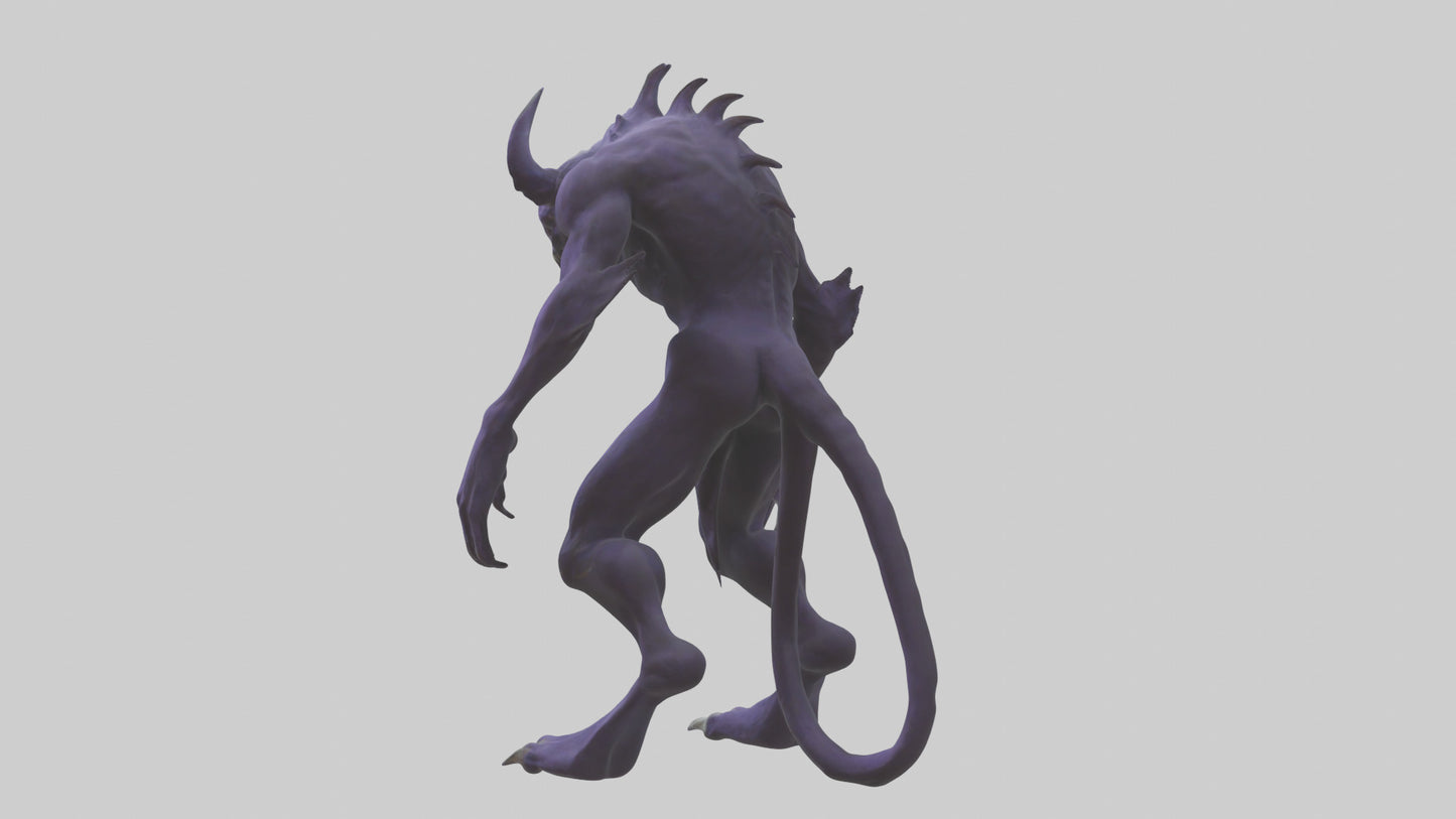 Evil shapeshifter model VR / AR / low-poly