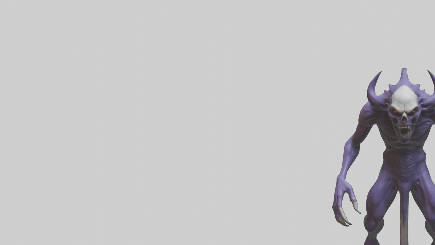 Evil shapeshifter model VR / AR / low-poly