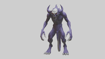 Evil shapeshifter model VR / AR / low-poly