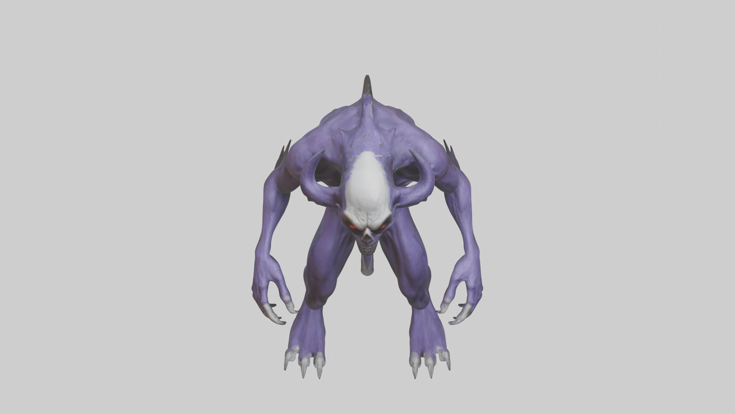 Evil shapeshifter model VR / AR / low-poly